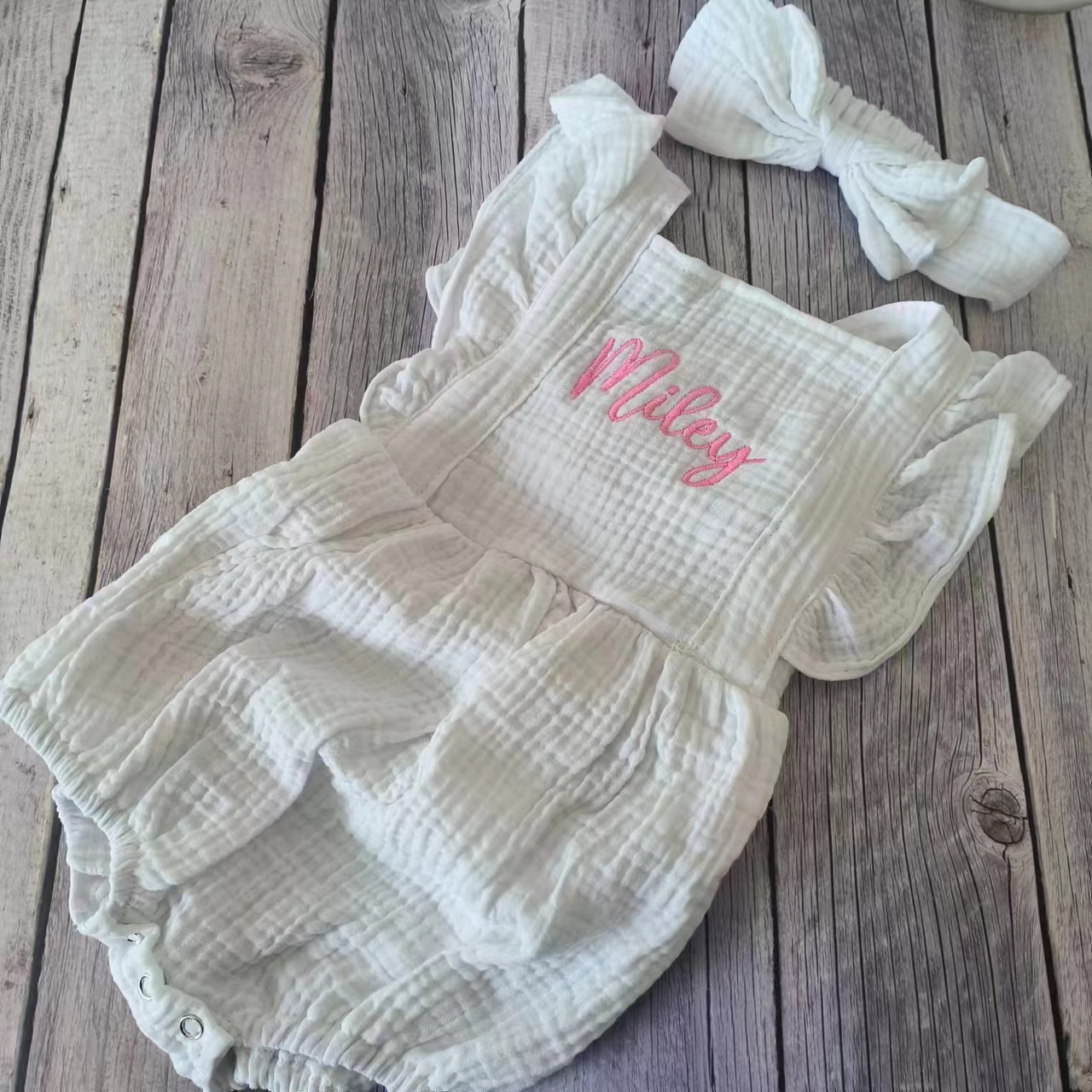 Baby Clothing Names - Custom Name Summer Newborn Infant Baby