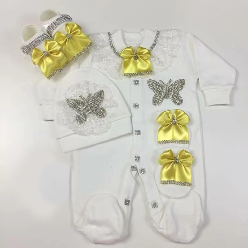 4pcs Welcome Home Romper Baby  - Baby Clothing Names บทวิจารณ์และราคา