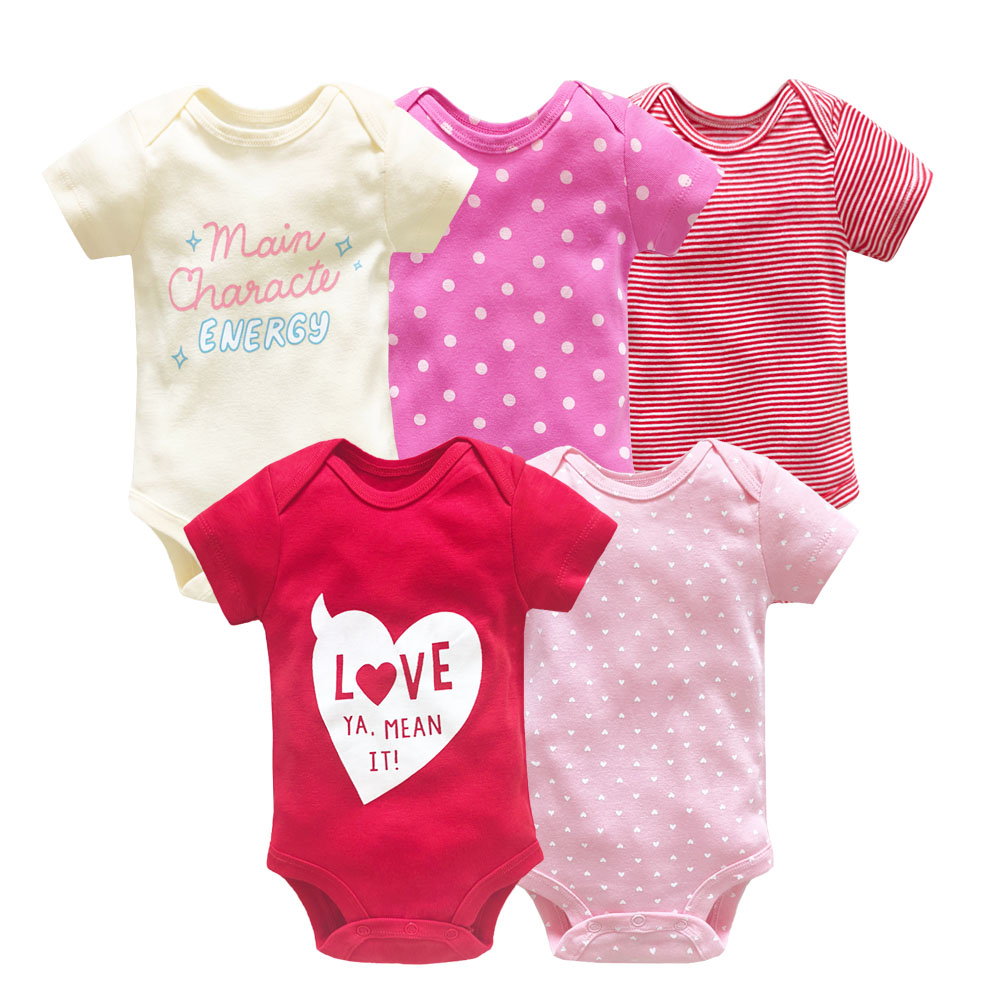 5PCS/Lot Baby Girls Bodysuits  - Baby Clothing Next บทวิจารณ์และราคา