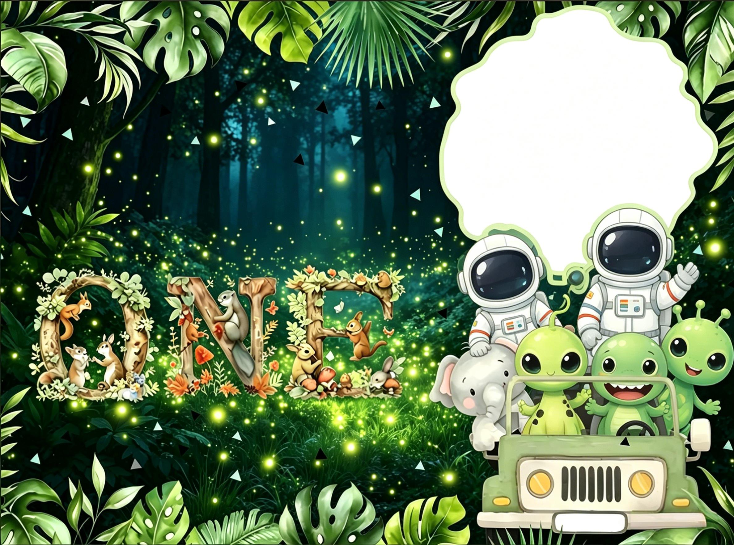 Custom Name Photo Jungle Safar - Baby Clothing Names บทวิจารณ์และราคา