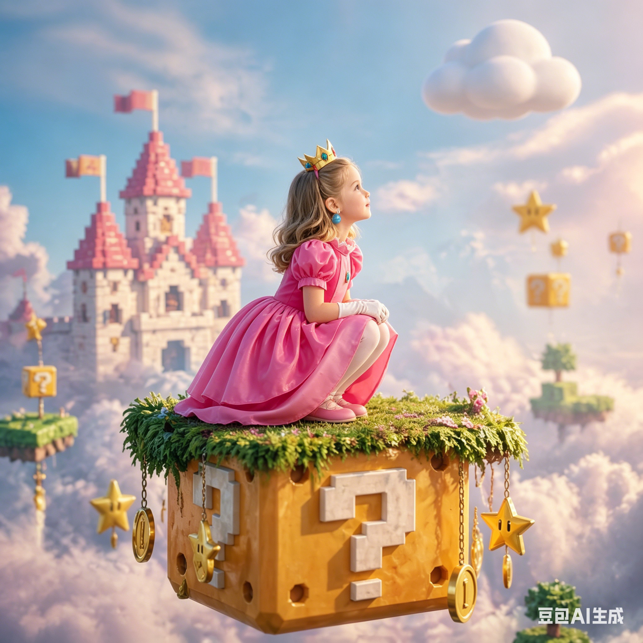 Princess Peach Style Dress Up  - Baby Clothing Girls บทวิจารณ์และราคา