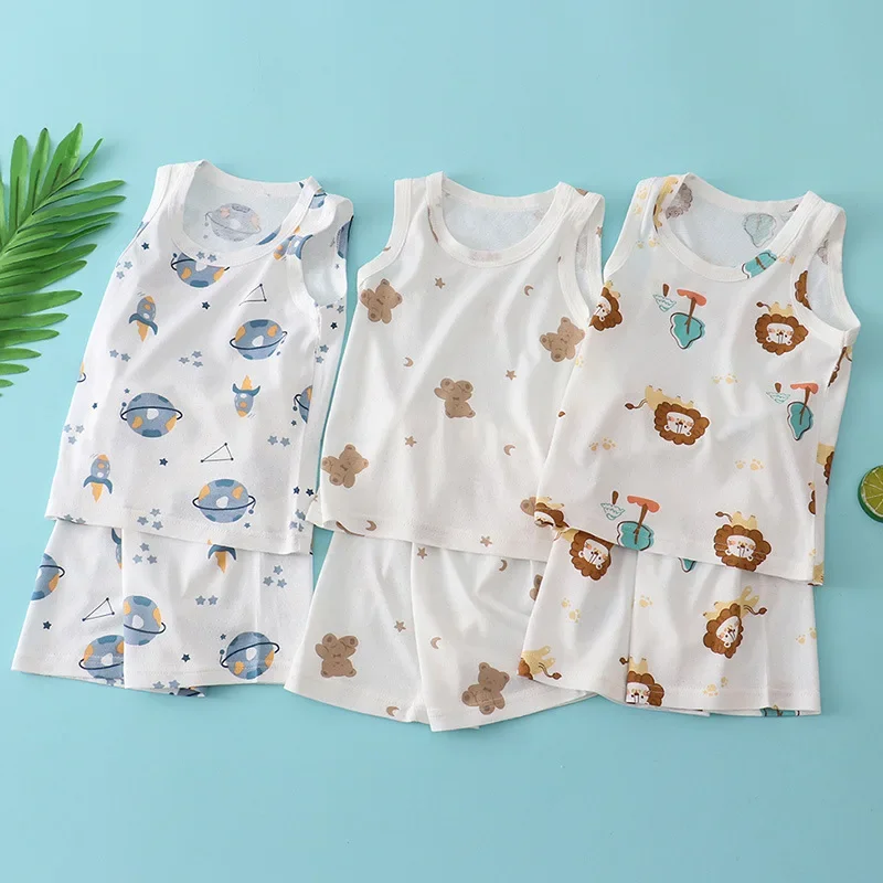 Kids Bamboo Cotton Vest Suit S - Baby Clothing Deals บทวิจารณ์และราคา