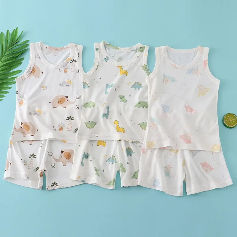 Kids Bamboo Cotton Vest Suit S - Baby Clothing Deals บทวิจารณ์และราคา