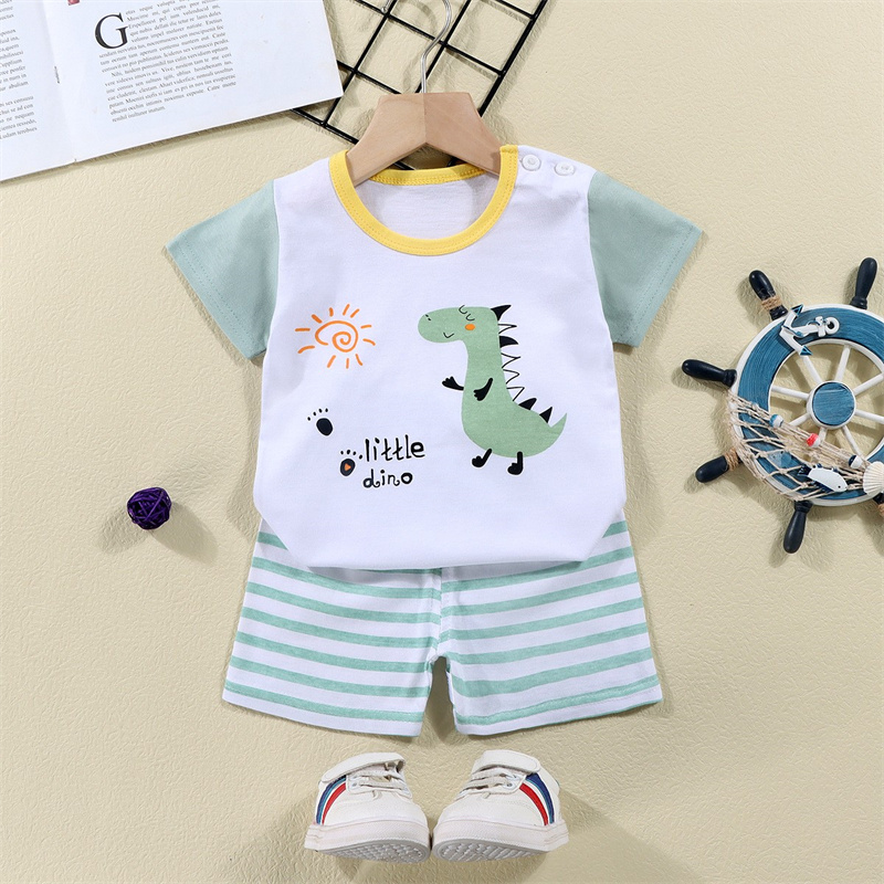 Cotton Tees+Shorts 2-piece Tra - Baby Clothing Deals บทวิจารณ์และราคา