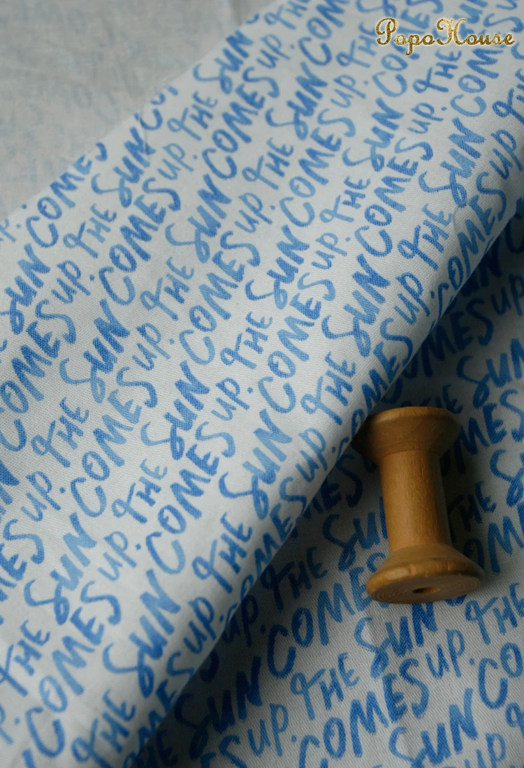 150x50cm Blue English Letters  - Baby Clothing Sewing บทวิจารณ์และราคา