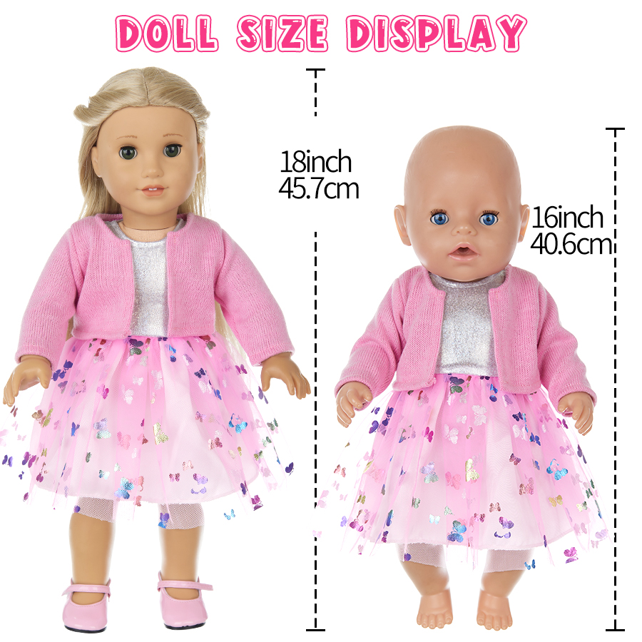 Doll Clothes for 16-18Inch 40- - Baby Clothing Girls บทวิจารณ์และราคา