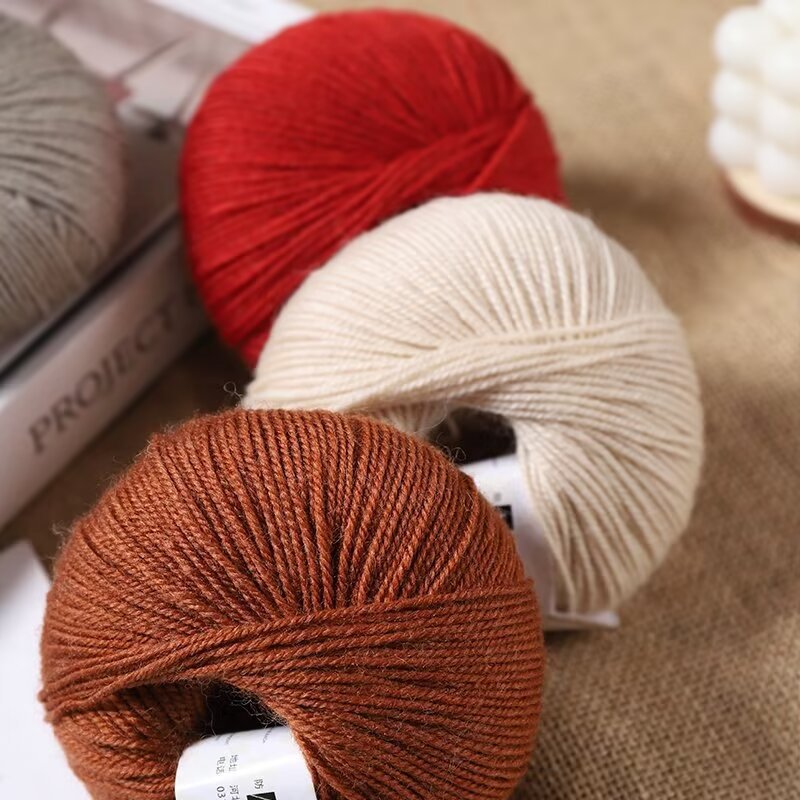 50g/roll Soft Merino Wool Yarn - Baby Clothing Detergent บทวิจารณ์และราคา