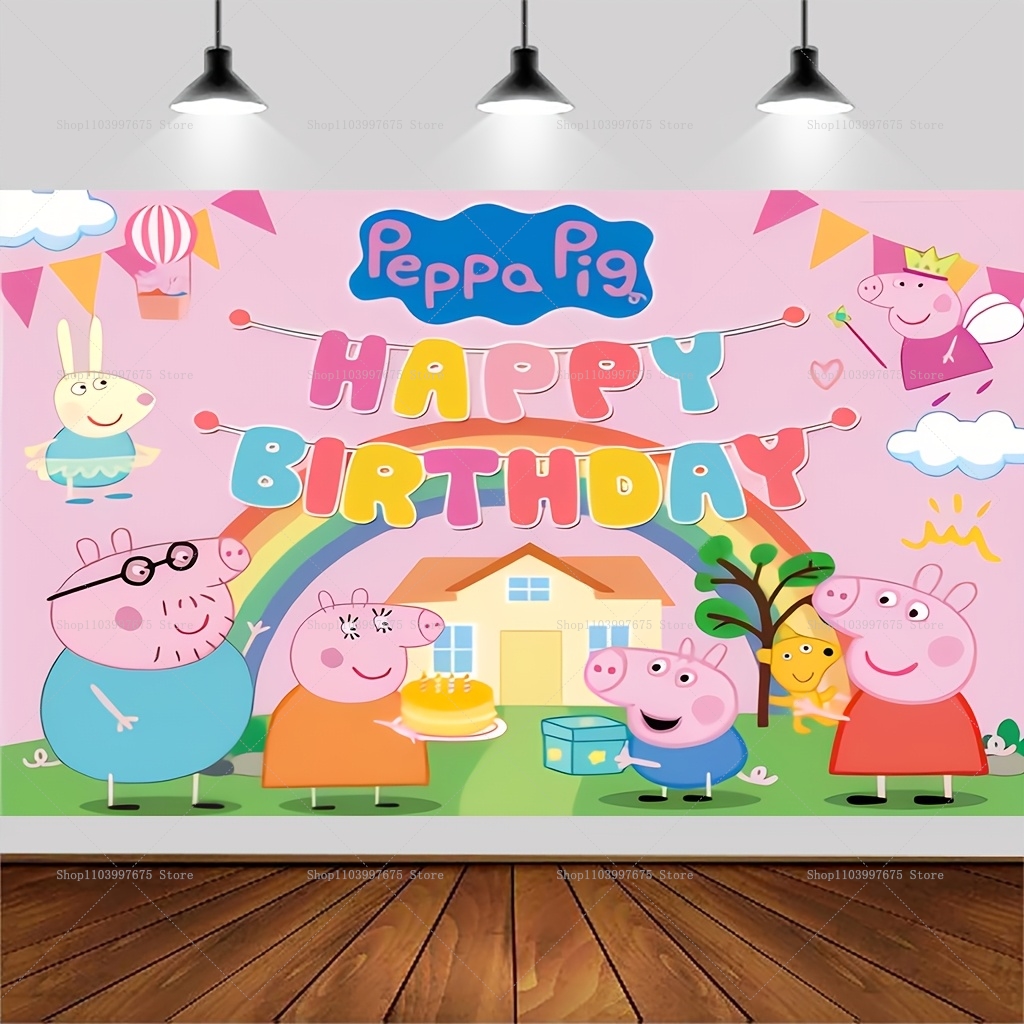 Custom Name Cartoon Peppa Pig  - Baby Clothing Names บทวิจารณ์และราคา