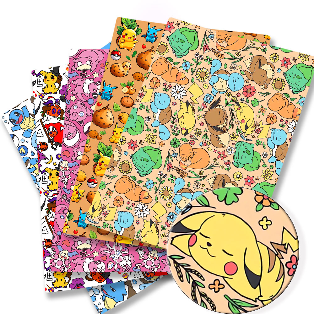 Pokemon Cartoon Fabric140*50cm - Baby Clothing Sewing บทวิจารณ์และราคา